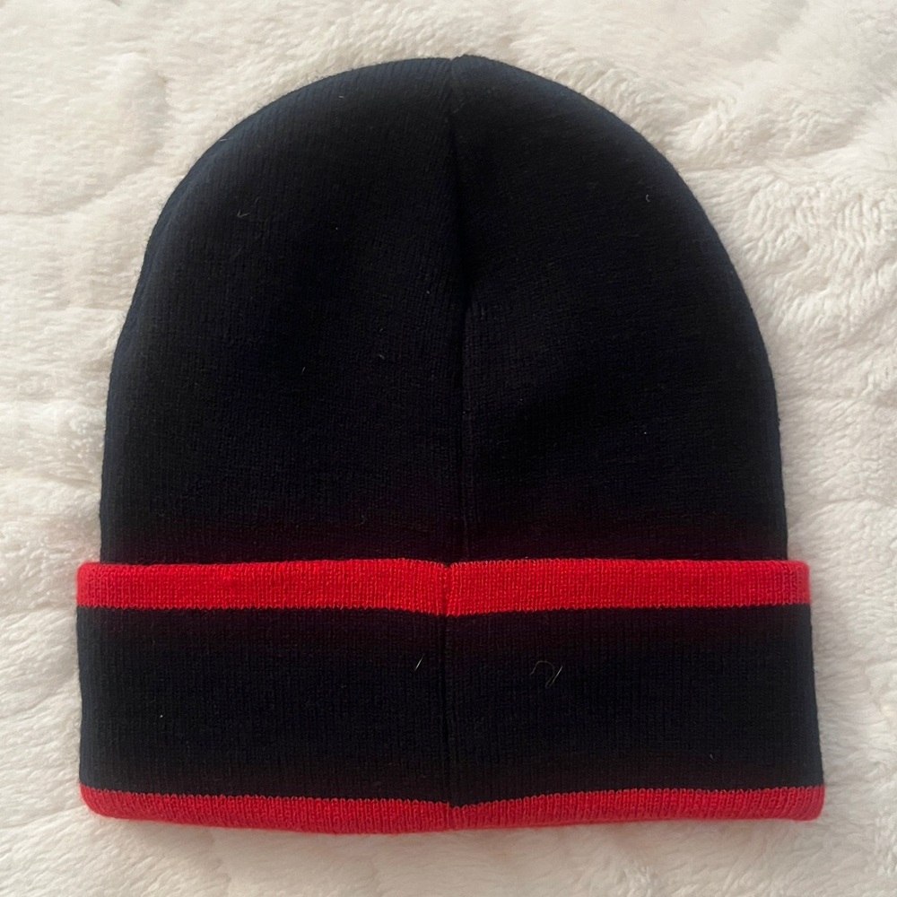Alphorn Switzerland Black and Red Beanie with Logo. New without tags. - Picture 2 of 4